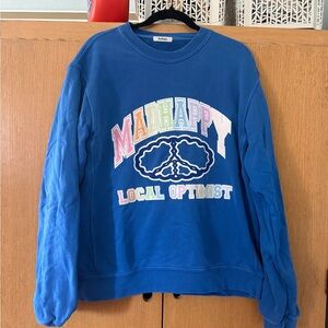 Madhappy Blue 'Local Optimist' Crewneck Sweatshirt